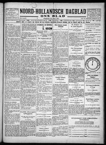 Noord-Hollandsch Dagblad : ons blad 1931-07-24