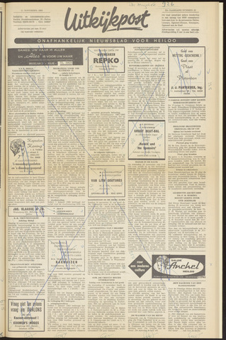 Uitkijkpost : nieuwsblad voor Heiloo e.o. 1965-11-11