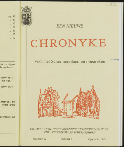 Een Nieuwe Chronyke van het Schermereiland - Graft-de Rijp en Schermer 1995-09-01
