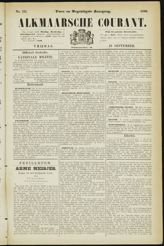 Alkmaarsche Courant 1890-09-19