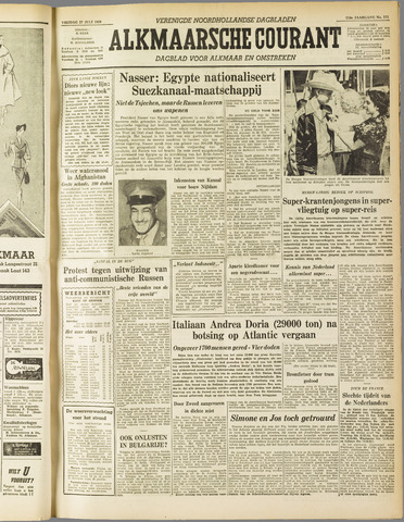 Alkmaarsche Courant 1956-07-27