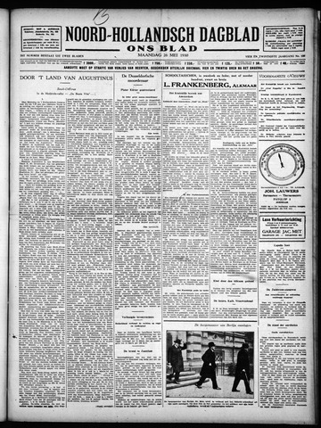 Noord-Hollandsch Dagblad : ons blad 1930-05-26