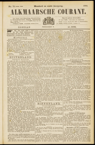 Alkmaarsche Courant 1904-06-19
