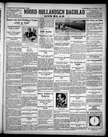 Noord-Hollandsch Dagblad : ons blad 1935-04-24
