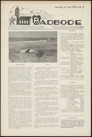 Badbode voor Callantsoog 1974-06-15