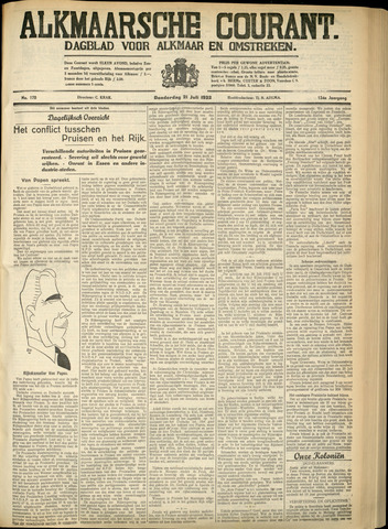 Alkmaarsche Courant 1932-07-21