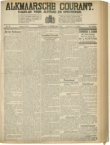 Alkmaarsche Courant 1932-02-06