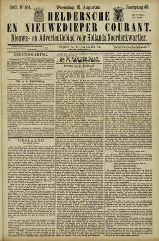Heldersche en Nieuwedieper Courant 1887-08-31