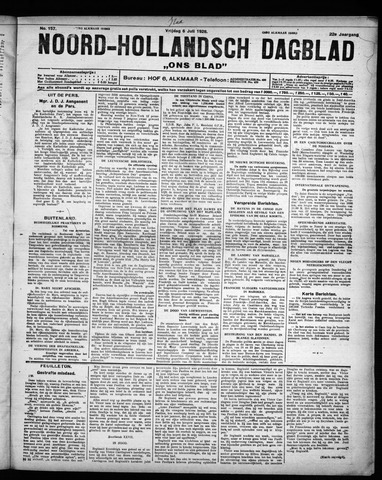 Noord-Hollandsch Dagblad : ons blad 1928-07-06