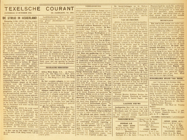 Texelsche Courant 1944-10-14