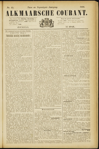 Alkmaarsche Courant 1890-04-13