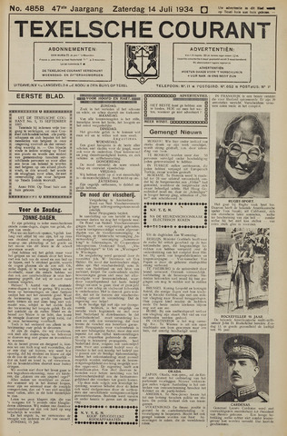 Texelsche Courant 1934-07-14