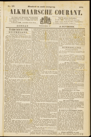 Alkmaarsche Courant 1904-11-13