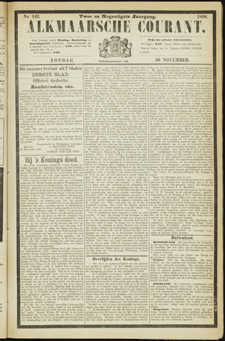 Alkmaarsche Courant 1890-11-30