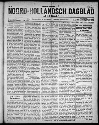 Noord-Hollandsch Dagblad : ons blad 1923-02-17
