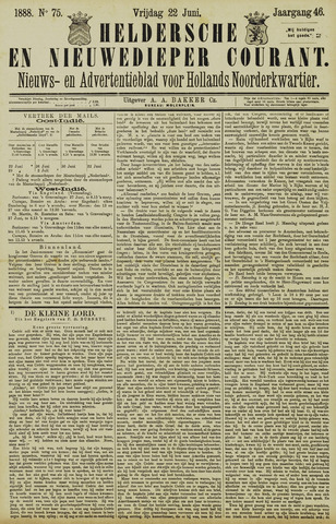Heldersche en Nieuwedieper Courant 1888-06-22