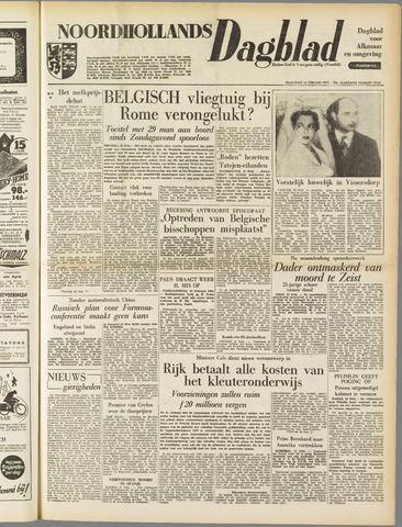 Noordhollands Dagblad : dagblad voor Alkmaar en omgeving 1955-02-14