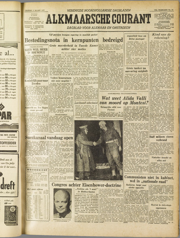 Alkmaarsche Courant 1957-03-08