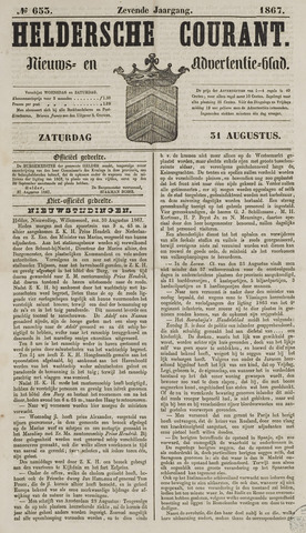 Heldersche Courant 1867-08-31