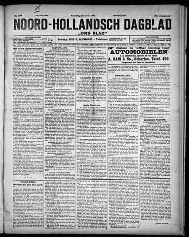 Noord-Hollandsch Dagblad : ons blad 1924-07-12