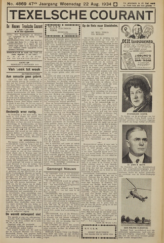 Texelsche Courant 1934-08-22