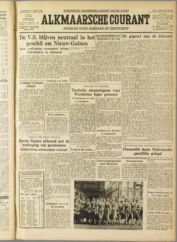 Alkmaarsche Courant 1956-04-04