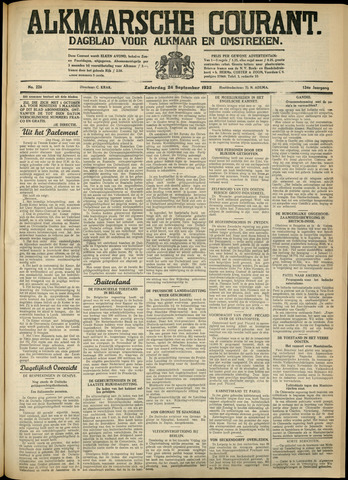 Alkmaarsche Courant 1932-09-24