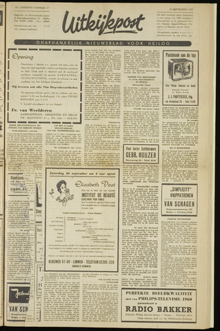 Uitkijkpost : nieuwsblad voor Heiloo e.o. 1959-09-24
