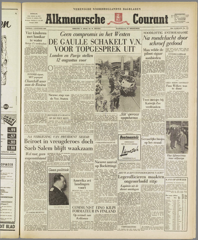 Alkmaarsche Courant 1958-08-01