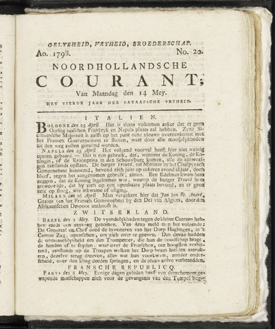 Noordhollandsche Courant 1798-05-14