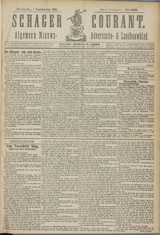 Schager Courant 1921-09-01