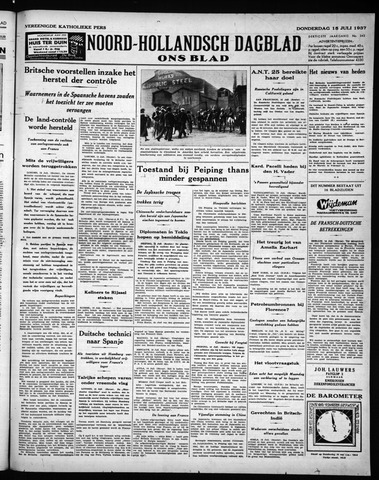 Noord-Hollandsch Dagblad : ons blad 1937-07-15