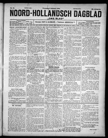 Noord-Hollandsch Dagblad : ons blad 1924-02-06
