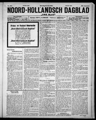 Noord-Hollandsch Dagblad : ons blad 1926-07-10