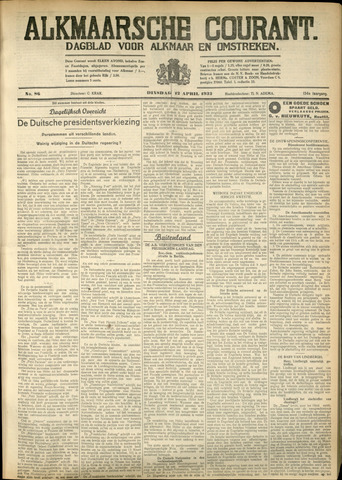 Alkmaarsche Courant 1932-04-12