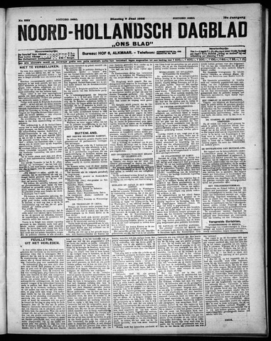 Noord-Hollandsch Dagblad : ons blad 1925-06-09