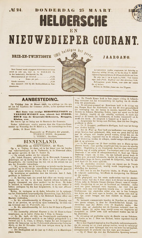 Heldersche en Nieuwedieper Courant 1865-03-23