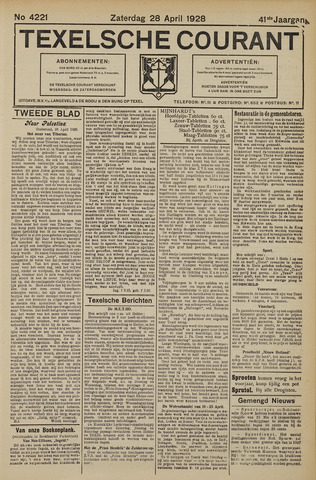 Texelsche Courant 1928-04-28