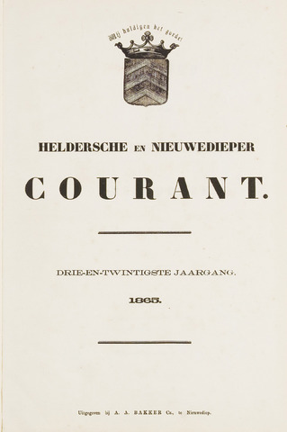 Heldersche en Nieuwedieper Courant 1865-01-01