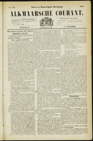 Alkmaarsche Courant 1890-10-05