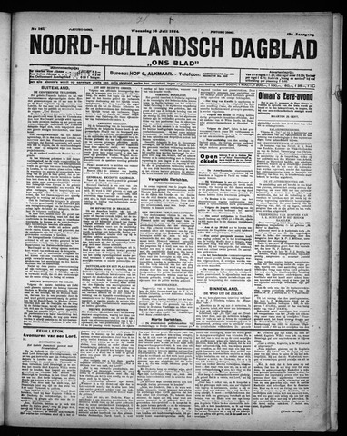 Noord-Hollandsch Dagblad : ons blad 1924-07-16