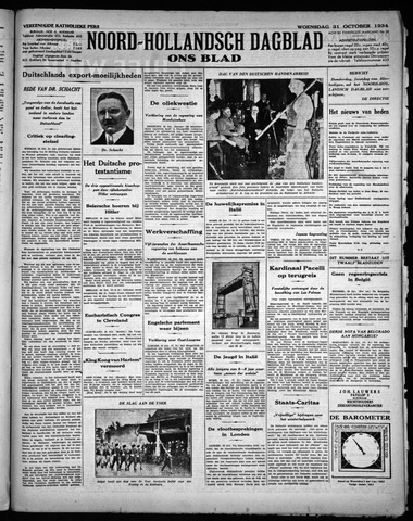 Noord-Hollandsch Dagblad : ons blad 1934-10-31