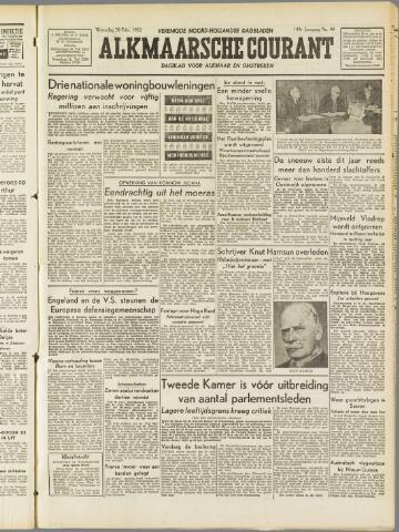 Alkmaarsche Courant 1952-02-20