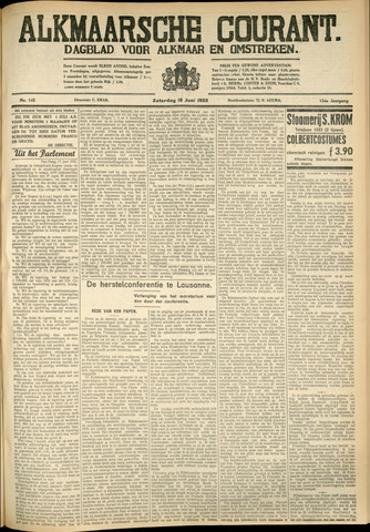Alkmaarsche Courant 1932-06-18
