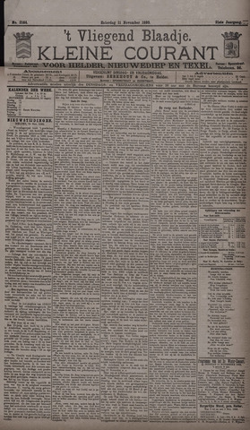 Vliegend blaadje : nieuws- en advertentiebode voor Den Helder 1893-11-11