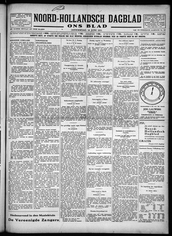 Noord-Hollandsch Dagblad : ons blad 1931-06-18