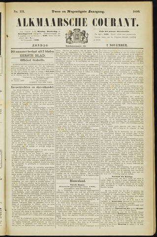 Alkmaarsche Courant 1890-11-02