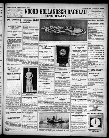 Noord-Hollandsch Dagblad : ons blad 1935-02-12
