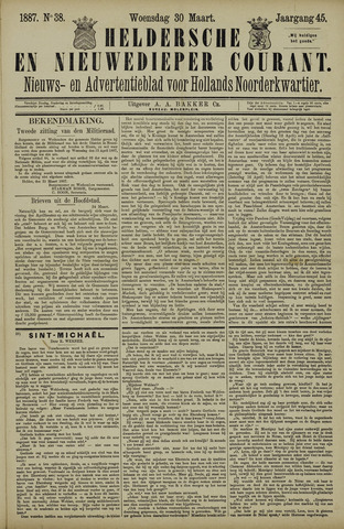 Heldersche en Nieuwedieper Courant 1887-03-30