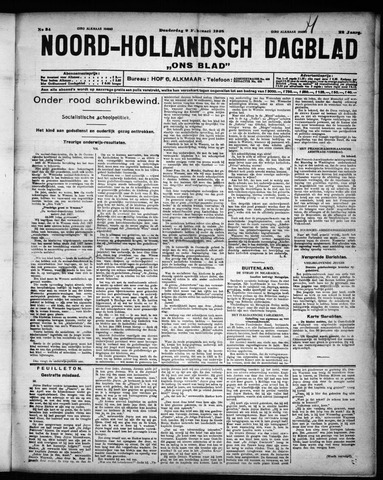 Noord-Hollandsch Dagblad : ons blad 1928-02-09